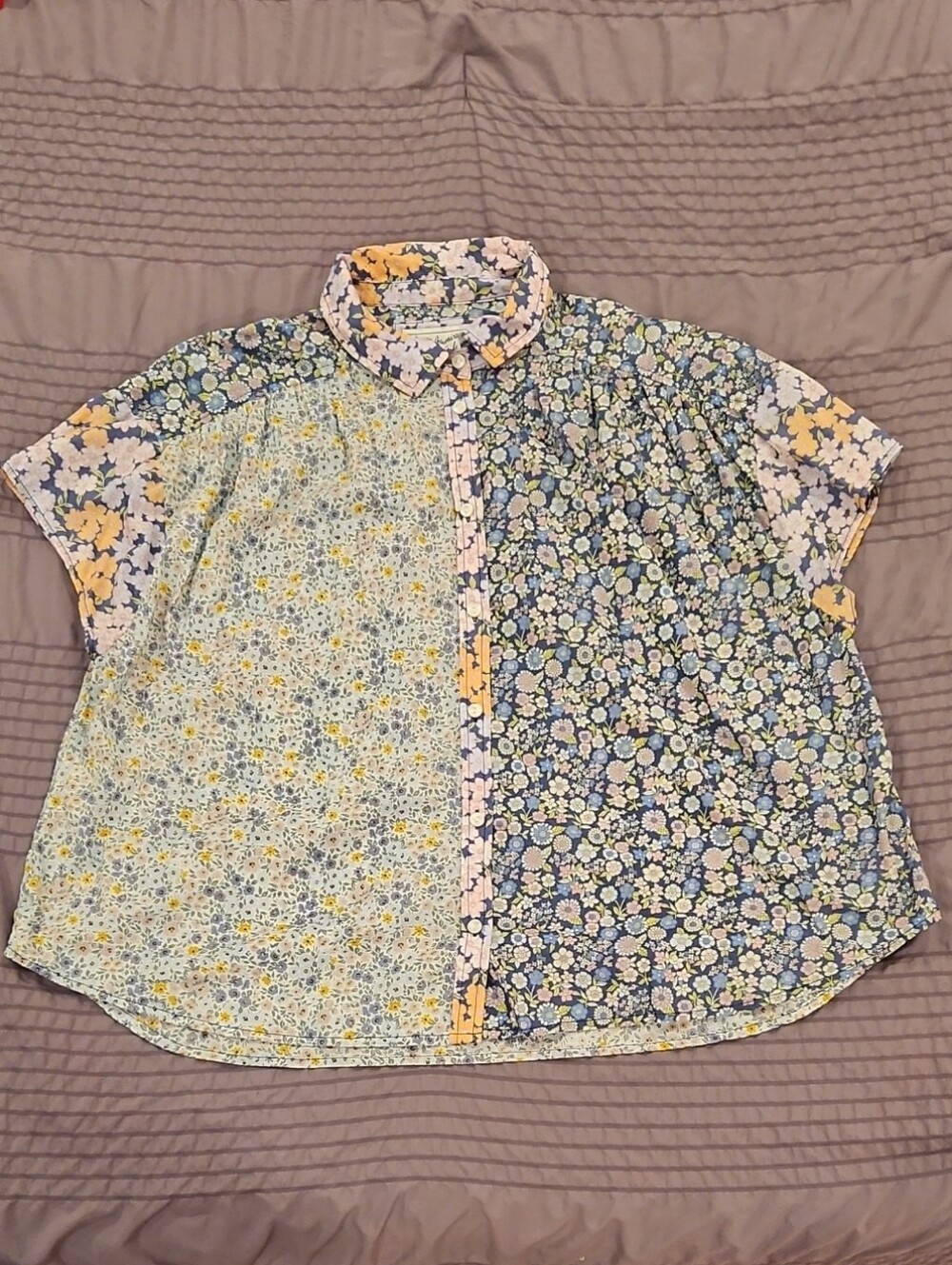 Floral Multipatern Button Down
